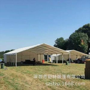 Tente d'entrepôt en alliage d'aluminium Schutz, toit en pente, bâche en PVC, abri temporaire industriel extérieur - Product Image 1