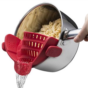 Bouchon de vidange en silicone pour pâtes, anti-débordement et anti-fuite, passoire de cuisine en plastique PP, récipient pour le lavage des casseroles, passoires et égouttoirs - Product Image 1