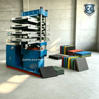 Presse de vulcanisation hydraulique à commande PLC certifiée CE pour la fabrication de pavés en caoutchouc, de dalles de sol en caoutchouc et de tapis de gym