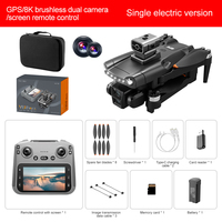 Caméra Commerciale Populaire V198 MAX 4K UHD pour Débutants avec Transmission d'Image Wifi, Écran FPV Longue Portée, Télécommande et Accessoires Moteur