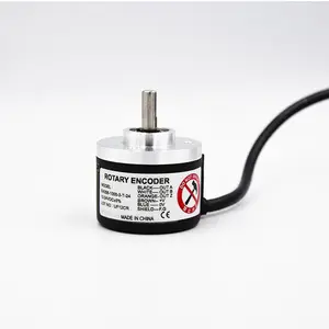 Codificador rotatorio de 12-24 VCC con salida de tótem de 6mm y 8mm de diámetro, 1/2"