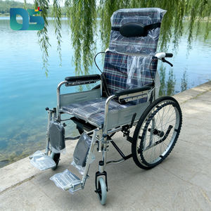 Silla de Ruedas Manual Plegable Ajustable con Marco de Tubo Cromado de Acero, Precio de Fábrica de Fabricante Chino, Venta al por Mayor - Product Image 2