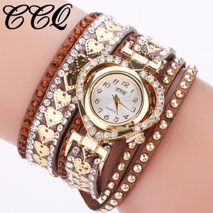 2024 montre-bracelet en diamant transfrontalier encerclée femmes amour étudiant petite amie Bracelet montre - Product Image 2