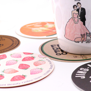 Custom Logo Coasters for Drinks Scald-proof Anti Slip Fashion Placemat Dish Personalized Cup Coasters