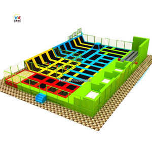 Parque infantil grande multifunción para interior con piscina de espuma Parque de trampolín para niños y <span class=keywords><strong>curso</strong></span> de ninja a la venta - Product Image 3