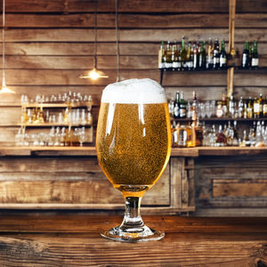 Chopes à bière <span class=keywords><strong>Lambic</strong></span> de style belge à tige de 16 oz avec logo personnalisé, lot de 4, écologiques, élégantes, pour bar et fête, pour savourer votre bière - Product Image 2