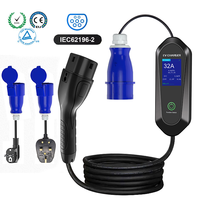 Chargeur de véhicule électrique Offre Spéciale 1phase 32A 7KW Type 2 AC EV Chargeur avec prise CEE