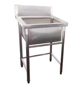 VICTORY Évier de cuisine à une cuvette en acier inoxydable Équipement de restauration pour hôtels et restaurants - Product Image 2