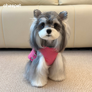 Venta al por mayor de fábrica: Ropa de invierno para mascotas, chaqueta/chaleco grueso de poliéster con bloques de color para perros y gatos, reversible y cálido, ideal para malteses y razas pequeñas. - Product Image 2