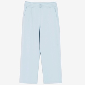 Pantalones Casuales Lanjing Modal Vintage de Cintura Baja, Pierna Recta, Elásticos, Lavado a la Arena, Largos, Color Sólido, Primavera, Niebla, Aire - Product Image 6