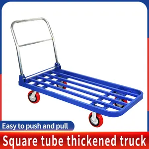 Logistics Turnover Cargo Transportation Super Load Folding Handle Square Tube Trolley