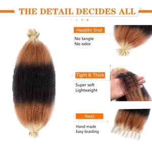 Perruques tressées pour femmes, 16-24 pouces, couleur ombrée, extensions de cheveux en fibre haute température, cheveux raides, bouclés ou torsadés - Product Image 3