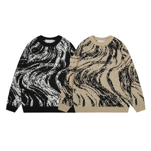 Automne et hiver tricots hommes Jacquard coton pull pull en tricot étoile personnalisée hommes pull hommes pull - Product Image 3