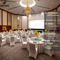 Ensembles de meubles de restaurant d'hôtel personnalisés, meubles de banquet de luxe pour hôtel, ensemble table et chaises pour salle de banquet d'hôtel