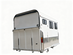 Remorque à chevaux en aluminium à chargement direct pour deux chevaux, porte-chevaux en aluminium antirouille - Product Image 4