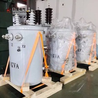 Transformador Monofásico y Trifásico de 25 Kva 50 Kva para Montaje en Poste, 11kv 13.2kv 380v 220v con Salida de 480v, Cobre, Potencia Onan D11