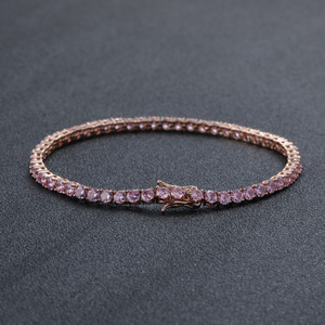 Women's <b>Anklet</b> 3mm 4mm 5mm Single-row Chain, Zircon Personalized Fashion - Product Image 5