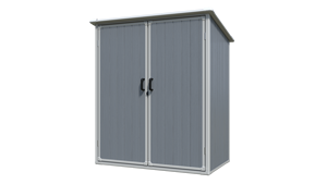Abri de rangement <span class=keywords><strong>extérieur</strong></span> en plastique de 3x5 FT, <span class=keywords><strong>armoire</strong></span> en <span class=keywords><strong>résine</strong></span> imperméable avec portes verrouillables - Product Image 3