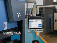 Prensa Plegadora de Precisión 210T3200 DA69S con Programación 3D y Sensor para la Fabricación de Puertas de Ascensor