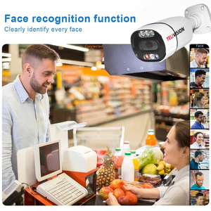Caméra de sécurité CCTV 4K avec capture de visage IA, boîtier métallique, 8 canaux PoE, 5MP, alarme bidirectionnelle avec double clignotement, audio bidirectionnel - Product Image 4