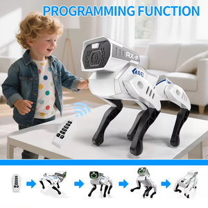 Hengyue LS A0310 <span class=keywords><strong>Jouet</strong></span> éducatif interactif, robot chien de simulation d'intelligence artificielle, chiot télécommandé, fonctionne sur piles, chien électronique chantant - Product Image 3