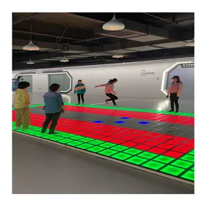 도매 하이 퀄리티 3d Led 댄스 바닥 매트 대화 형 바닥 무대 조명 Acticate 게임