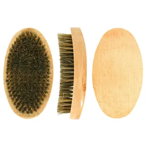 Brosses et peignes à barbe pour hommes, Logo personnalisé, organique, poils <span class=keywords><strong>de</strong></span> bobo, plage, en bois, noir, vente en gros, livraison gratuite - Product Image 1