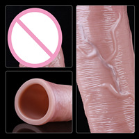 Manchon pénien en TPE souple et imperméable pour homme, grande taille, conçu pour épaissir et agrandir, jouet sexuel pour adulte