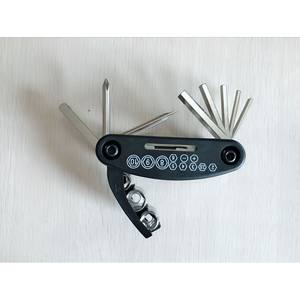 GJ_ZUH ชุดเครื่องมือซ่อมจักรยานอเนกประสงค์ โลหะผสมแบบพับได้ พร้อมประแจหกเหลี่ยมและไขควงสำหรับการบำรุงรักษาจักรยานเสือภูเขา - Product Image 2