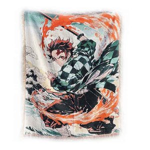 Custom Anime Tapestry Woven Jacquard Camping <strong>Blanket</strong> Throws OEM/ODM Moisture-Proof <strong>Picnic</strong> Mat Woven Jacquard Tapestry - Product Image 6