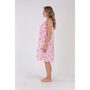 Chemise de nuit sans manches pour femme Zeba, en tissu doux tissé avec des cristaux roses, vêtements de nuit classiques - Product Image 4