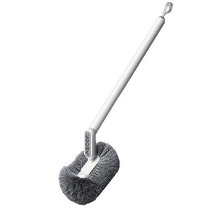 Toilet Brush With Hanging Loop Nylon Bristles For Bathroom Cleaning - Product Image 1