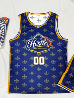 Camiseta reversible 2 en 1 con pantalones cortos de un solo lado, malla transpirable de secado rápido, resistencia de grado 4 para personalización en ligas de baloncesto