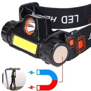 Cob Led Usb Oplaadbare Waterdichte Sensotive XP-G Q5 Koplamp Werklamp 5W Tool Licht Voor Repareren Wandelen Hunt