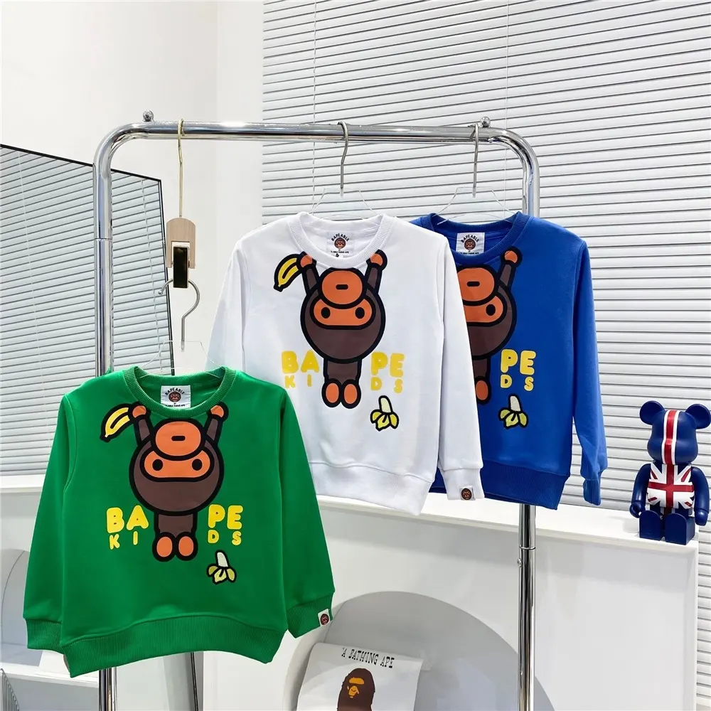 Autumn new children's sweater ape monkey boy long-sleeved girls top children's clothing