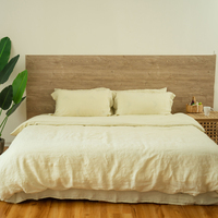 Parures de lit en lin français 100% biodégradable GOTS, confortables pour dormir, nouveau design, draps en lin pur 100%