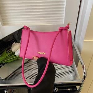 French <strong>Style</strong> 2024 New Fashion Simple <strong>Western</strong> <strong>Style</strong> Handbag Candy-Colored Underarm Storage Individuality <strong>Bathroom</strong> Suitable - Product Image 4