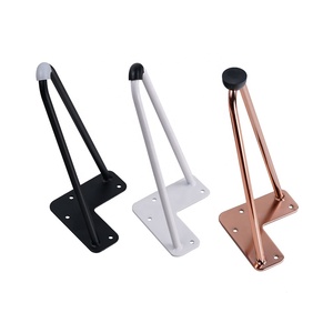 Venta caliente DIY de Metal de cobre de acero de <span class=keywords><strong>los</strong></span> muebles mesas de comedor mesa de café patas de la silla piernas de horquilla - Product Image 1