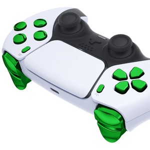 EXtremeRate - Juego Completo de Botones Personalizados Cromados Verdes para el Control de PS5, Accesorios - Product Image 4