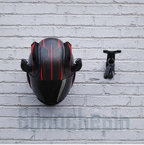Soporte de Pared para Casco de Motocicleta, Gancho Redondo de Una Sola Capa, para Almacenamiento en Garaje y Armario - Product Image 3