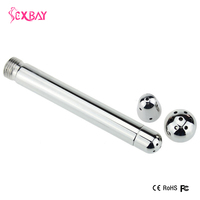 Kit de douche double embout en alliage d'aluminium étanche pour lavage vaginal et nettoyage anal, avec buse de douche à structure ergonomique pour hommes