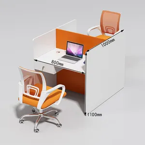 Văn phòng hiện đại phân vùng chia sẻ không gian làm việc mô-đun 4 chỗ ngồi bàn làm việc