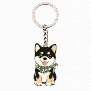 Porte-clés personnalisés de haute qualité pour chiens, chaîne tendance pour amoureux des chiens, porte-clés en métal mignon pour chiots, cadeaux promotionnels pour animaleries - Product Image 2
