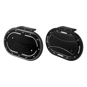 Motorcycle Airbox Cover for Harley Softail Touring Road King M8 114 107 Twin Cam Oval Air Cleaner Trim Aluminum <strong>Matte</strong> Black - Product Image 2