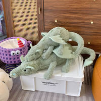 Peluche en coton biologique pour chat, Dragon du Ciel, Dragon des Neiges, Dinosaure en fourrure, Animaux en peluche, Coussin lesté doux, Dragon Volant