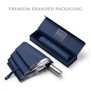 Nuevo Paraguas Plegable Automático de Tres Pliegues 8K con Logotipo Personalizado, Protección Solar, Resistente al Viento, Regalo Promocional - Product Image 2