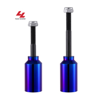Huoli bas quantité minimale de commande cnc chevilles personnalisées pour pro stunt scooter pont scooter pièces accessoires 6061-t6 aluminium oem odm scooter chevilles de pont