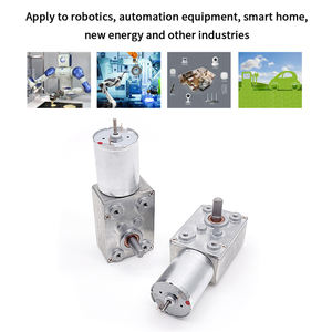 고토크 12v 24v 볼트 DC 웜 기어 모터 마이크로 전기 브러시 DC 모터 - Product Image 3