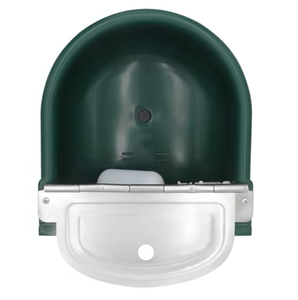 Abreuvoir automatique pour animaux, chevaux et bovins, avec couvercle en acier inoxydable vert foncé, vanne flottante pour ferme - Product Image 6