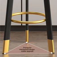 Tabourets de bar ronds sans dossier Accoudoirs Tabourets hauts modernes simples Comptoirs de caissier Bureaux avant Tabourets hauts de luxe légers